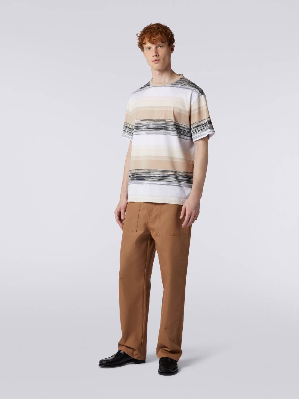Missoni T-shirt a maniche corte in cotone con inserti fiammati Vendite Flash