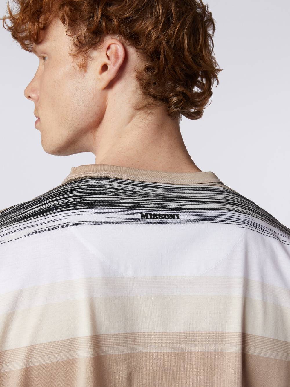 Missoni T-shirt a maniche corte in cotone con inserti fiammati Vendite Flash