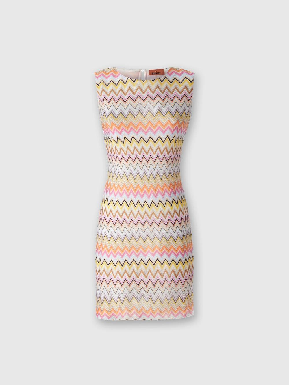 Missoni Mini-abito senza maniche in viscosa zig zag In Linea