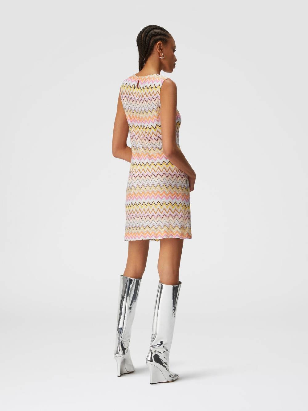 Missoni Mini-abito senza maniche in viscosa zig zag In Linea