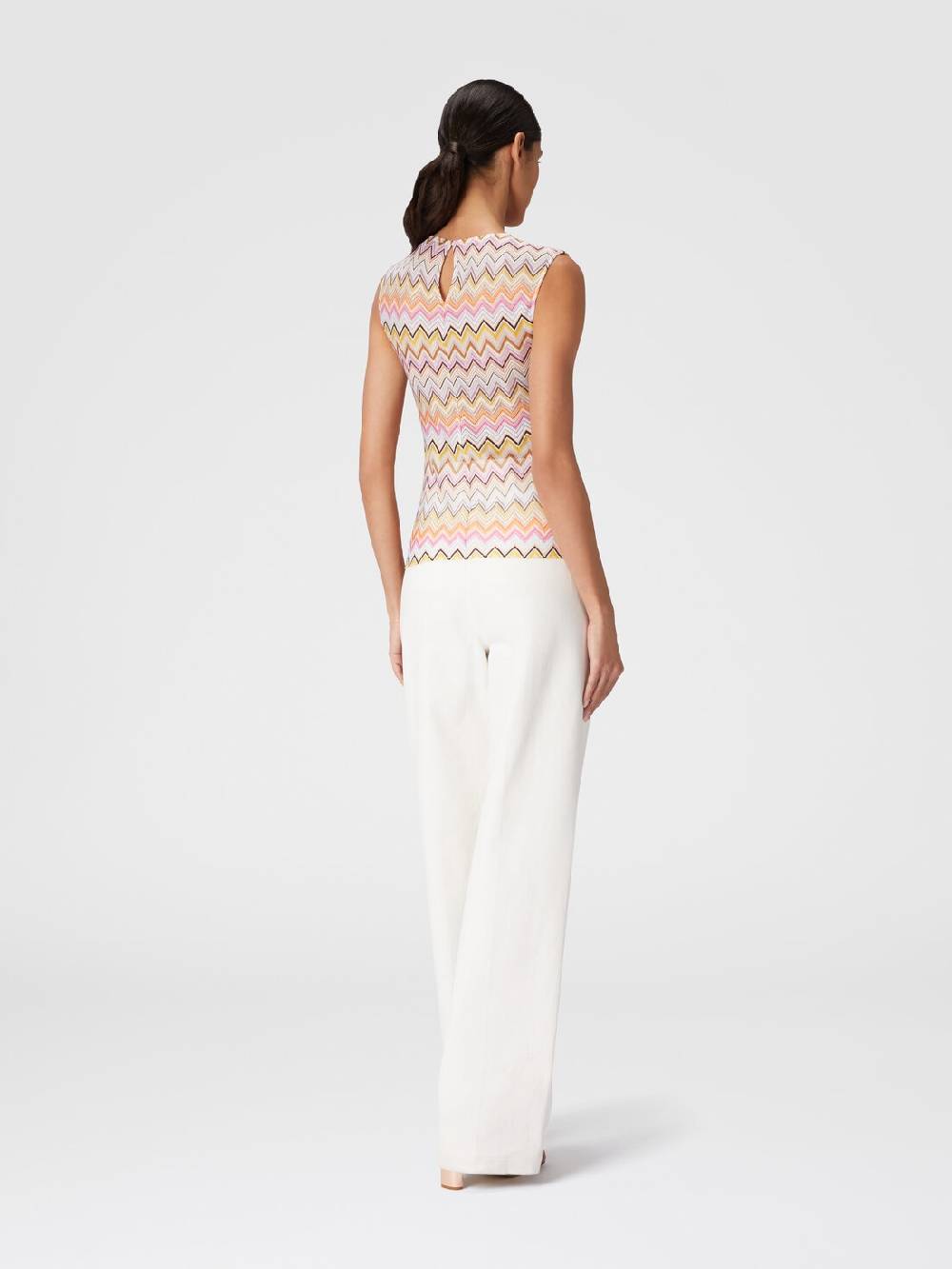 Missoni Top senza maniche con scollatura arricciata Nuovo