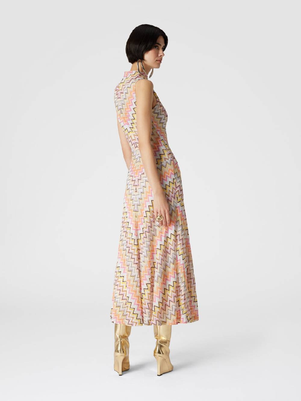 Missoni Abito lungo senza maniche con scollatura arricciata Qualità