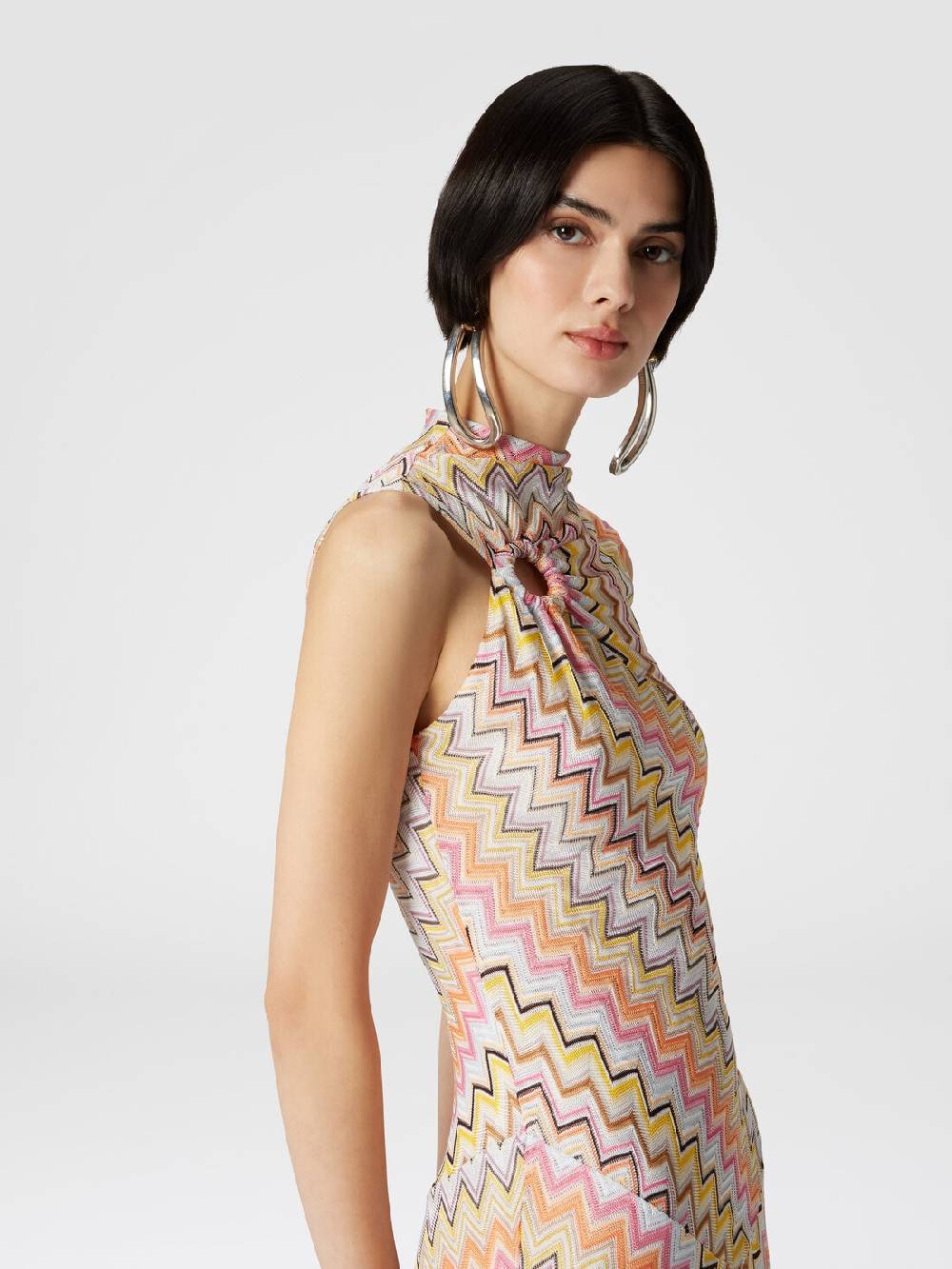 Missoni Abito lungo senza maniche con scollatura arricciata Qualità