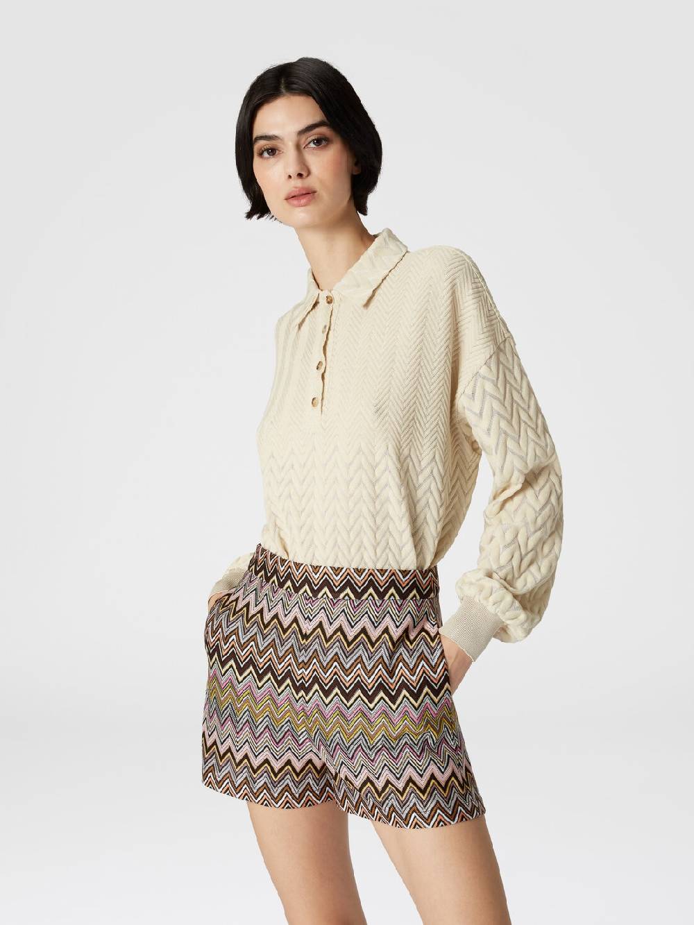 Missoni Shorts in viscosa zig zag Promozione