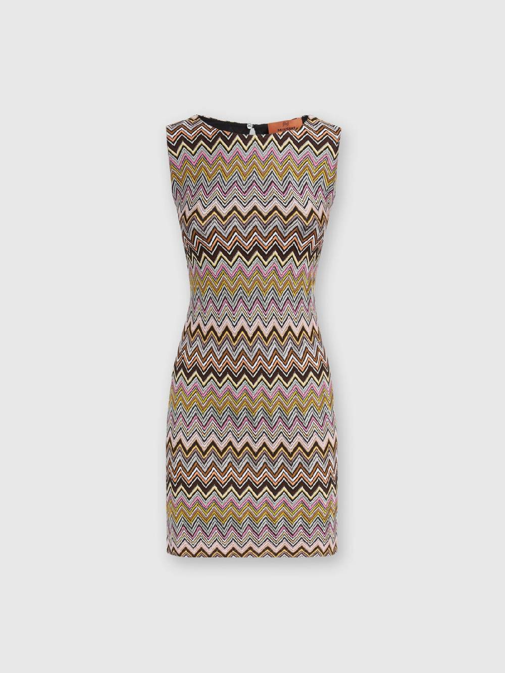 Missoni Mini-abito senza maniche in viscosa zig zag Spedizione Gratuita