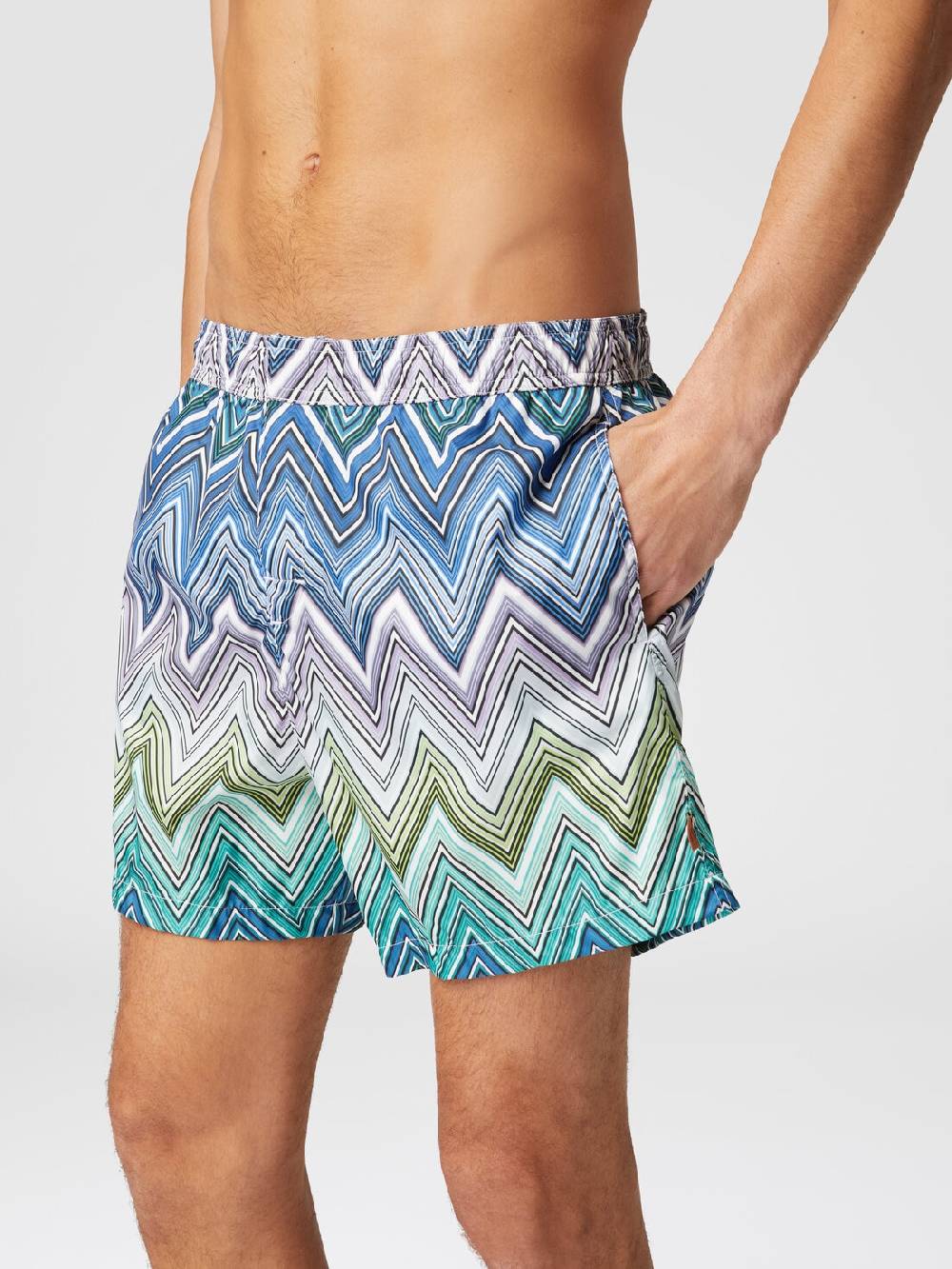 Missoni Boxer mare con stampa macro zig zag Spedizione gratuita