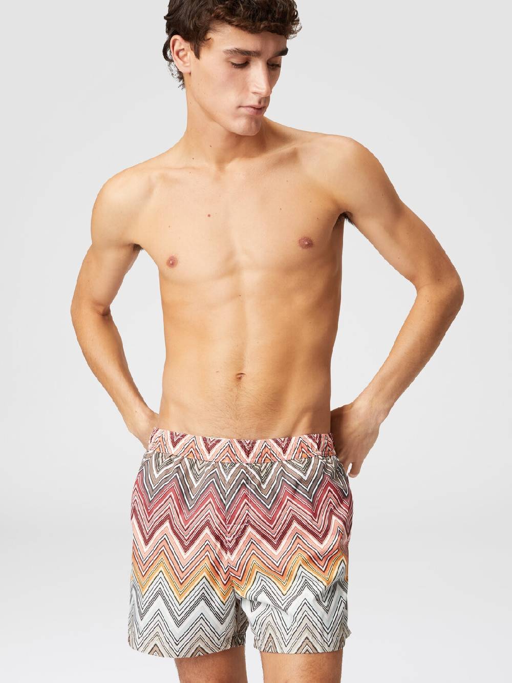 Missoni Boxer mare con stampa macro zig zag Negozi Online