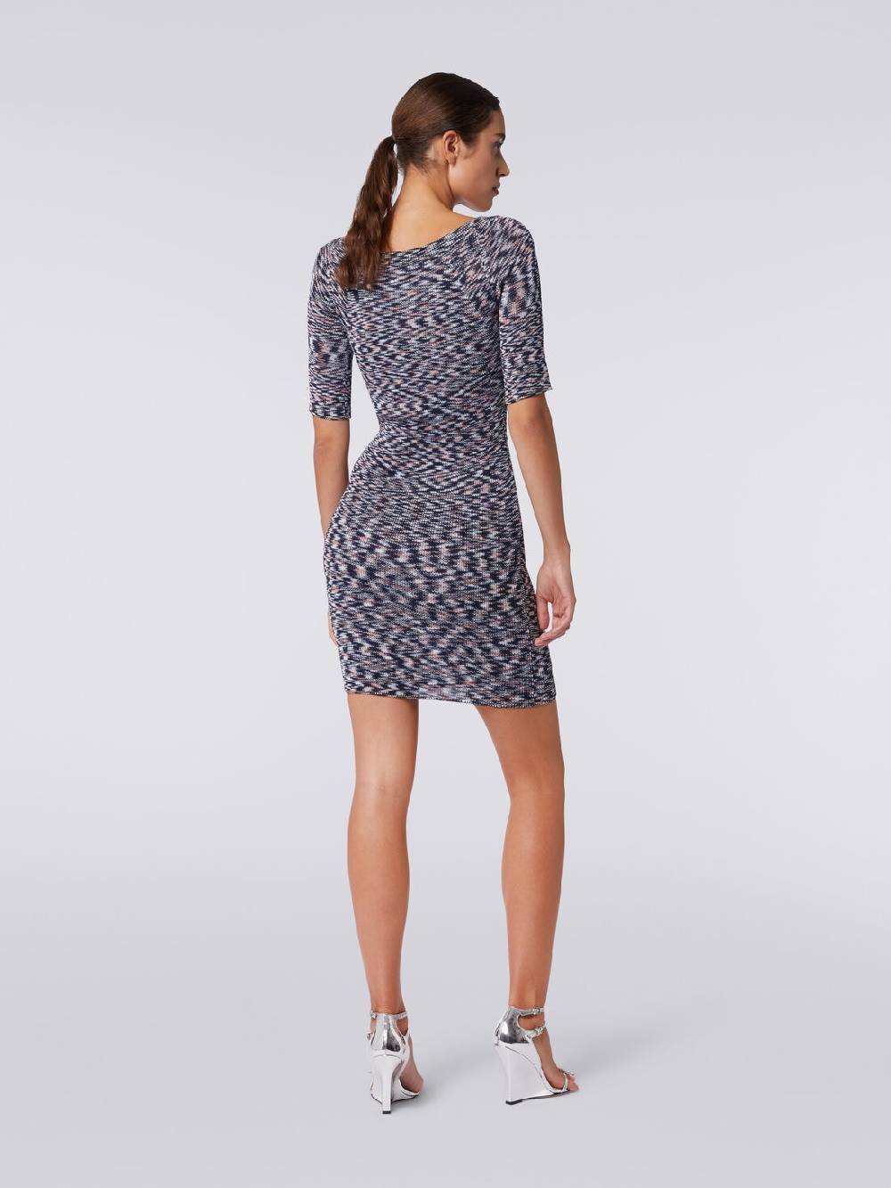 Missoni Mini-abito a maniche corte in misto viscosa fiammata Fino Al -60%