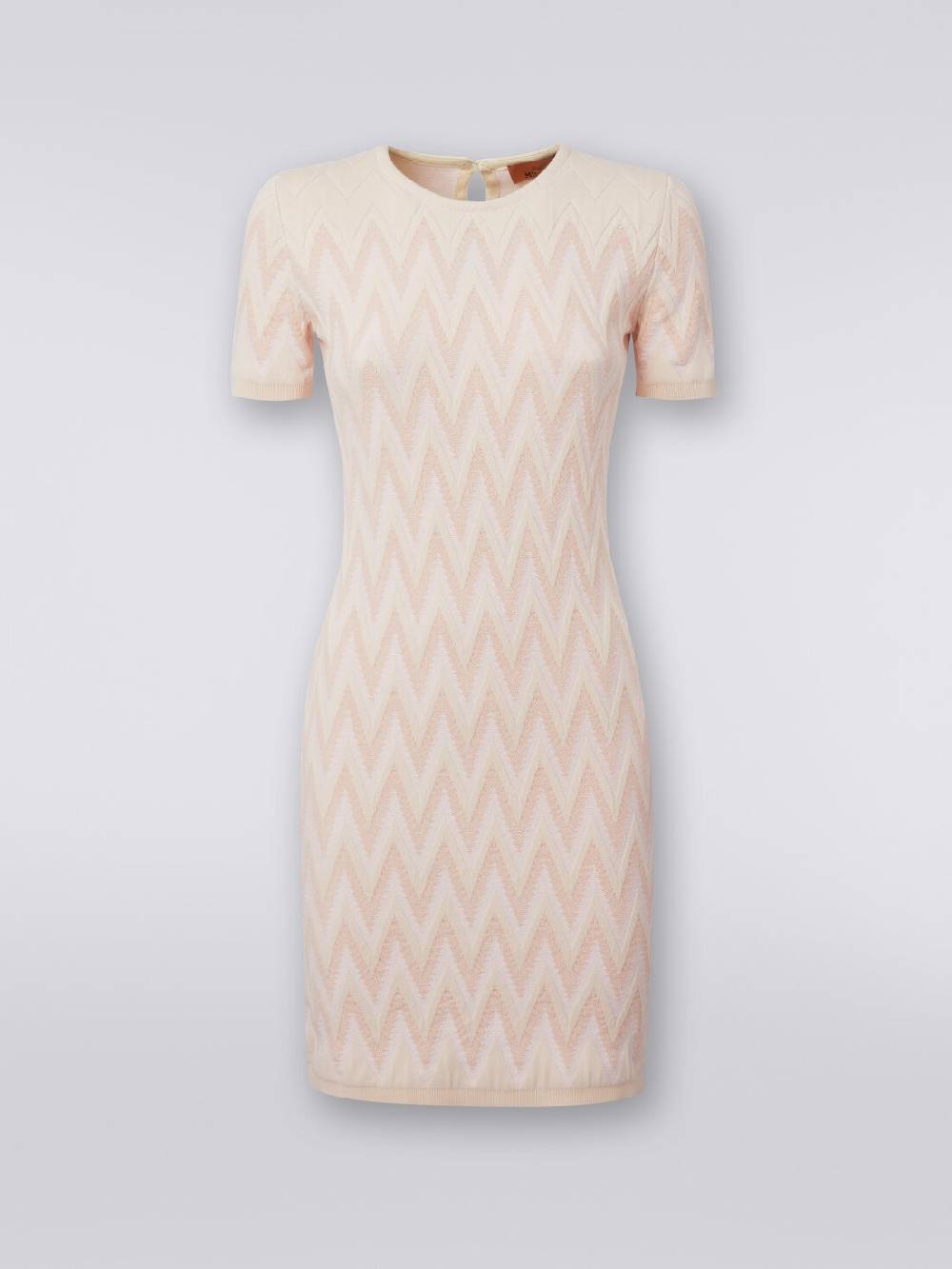 Missoni Abito girocollo in cotone chevron con lurex Presa