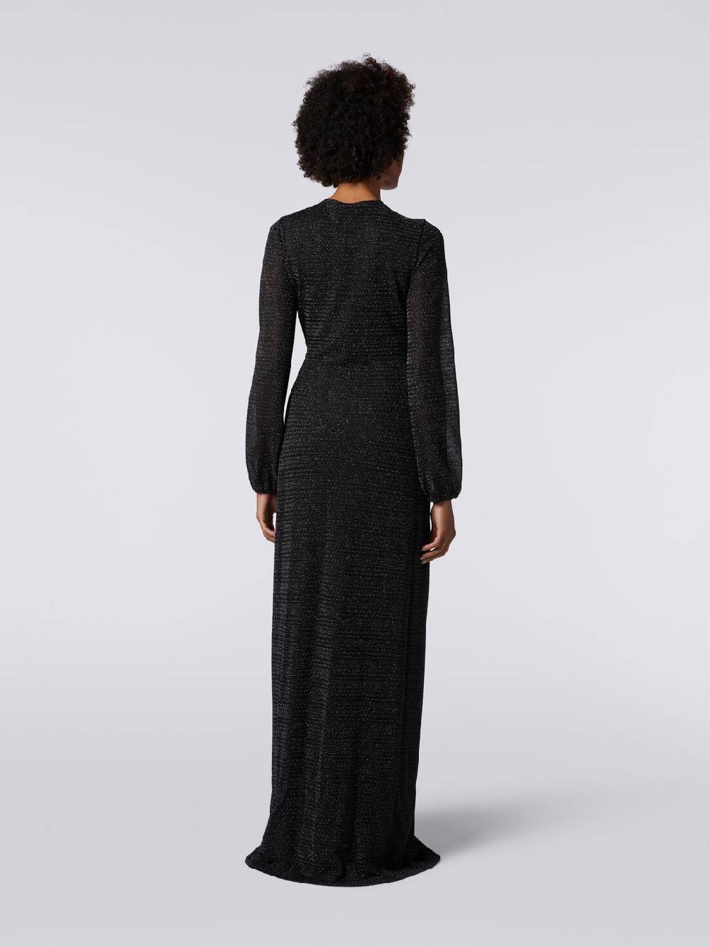Missoni Abito lungo con scollatura a V in viscosa lamé Sconto