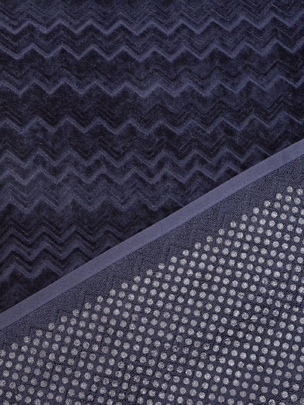 Missoni Tappetino da bagno Chalk 60x90 cm in cotone zig zag Outlet