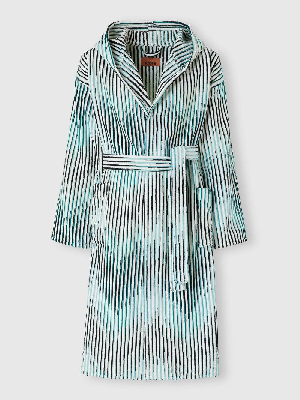 Missoni Accappatoio Arpeggio in spugna di cotone fiammata Hotsell