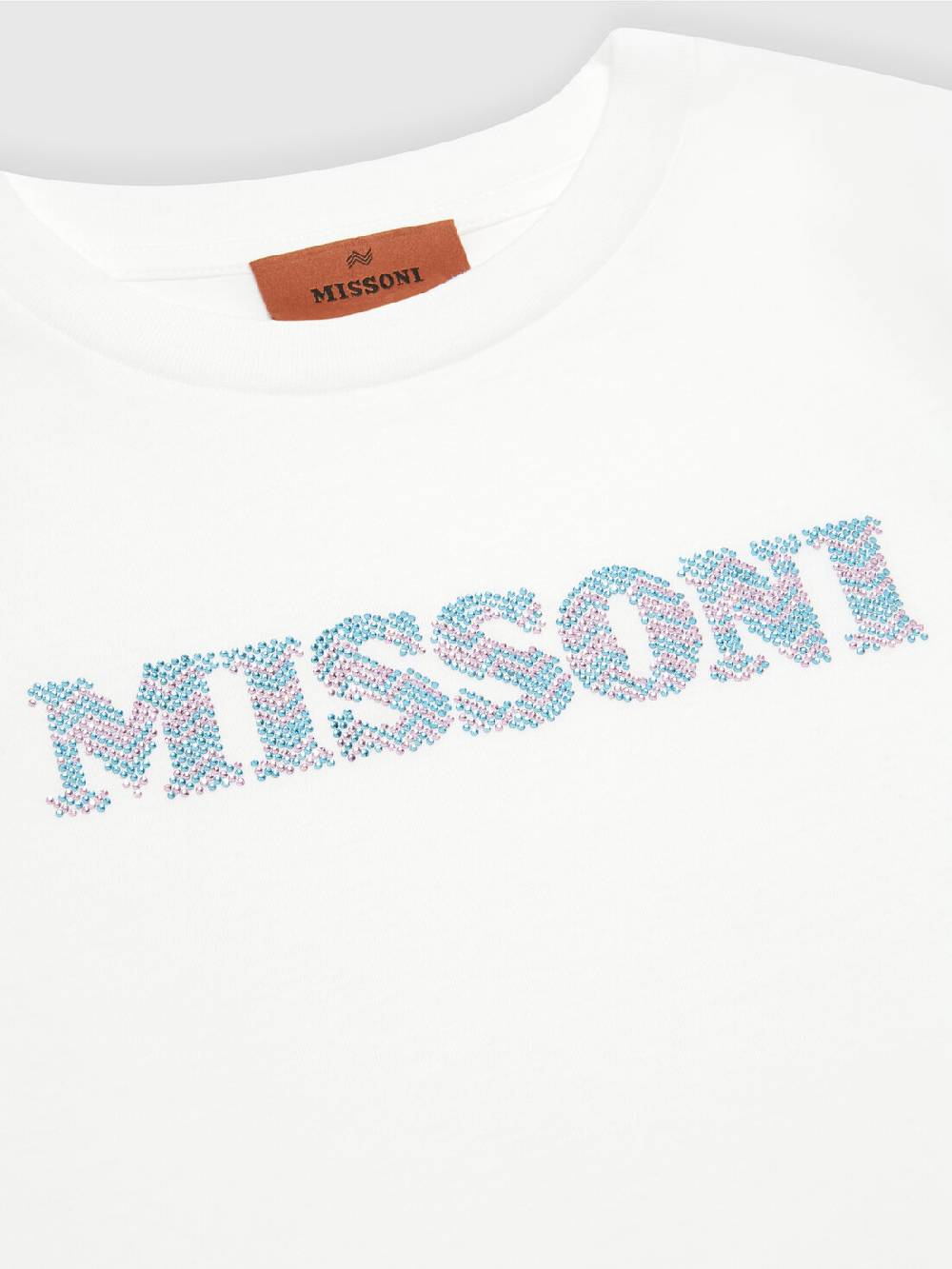 Missoni T-shirt in jersey di cotone logata 2025