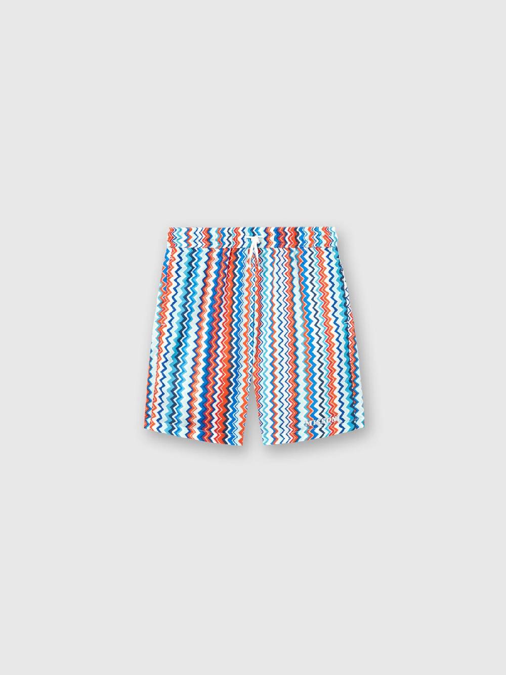 Missoni Boxer mare con stampa zig zag e logo 2025
