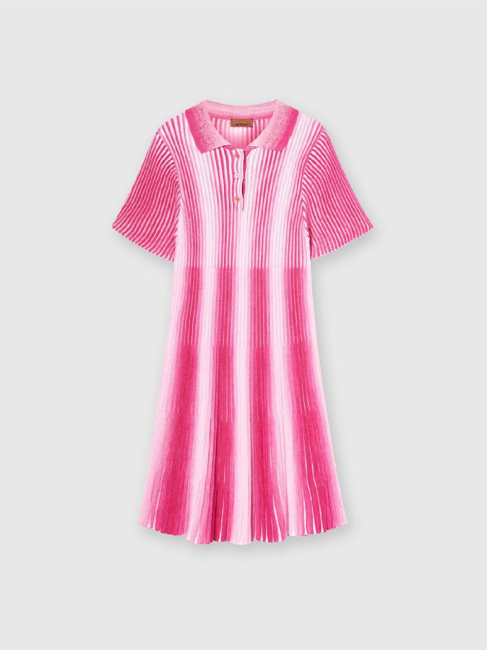 Missoni Abito midi in maglia di viscosa a righe Vendita
