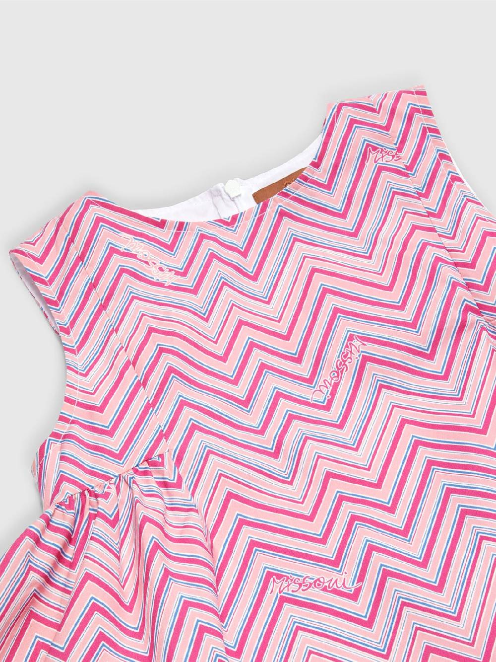 Missoni Abito in cotone con stampa zig zag Promozione
