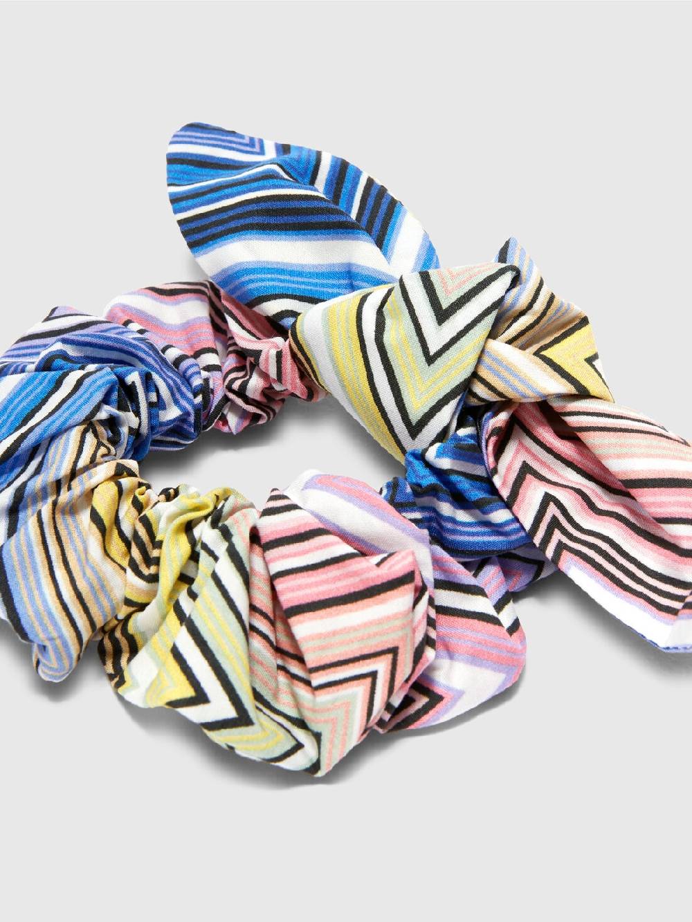 Missoni Scrunchie in cotone chevron Pezzi Unici