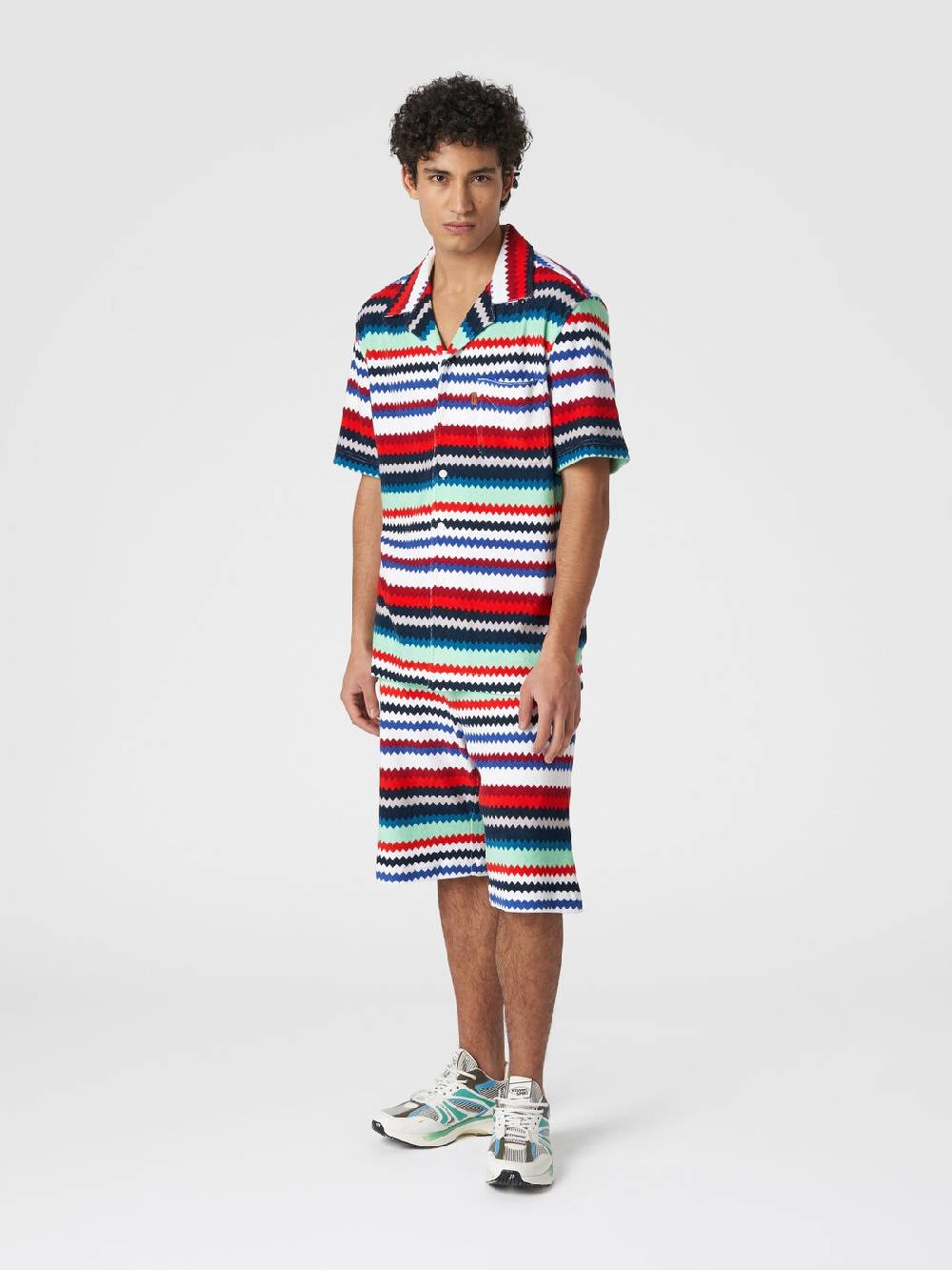 Missoni Shorts in spugna stampa zig zag Qualità Garantita