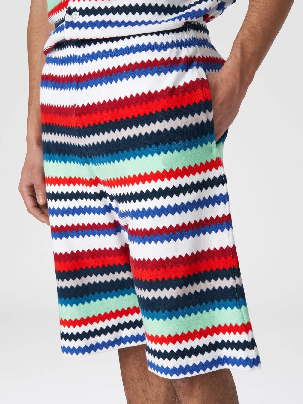 Missoni Shorts in spugna stampa zig zag Qualità Garantita