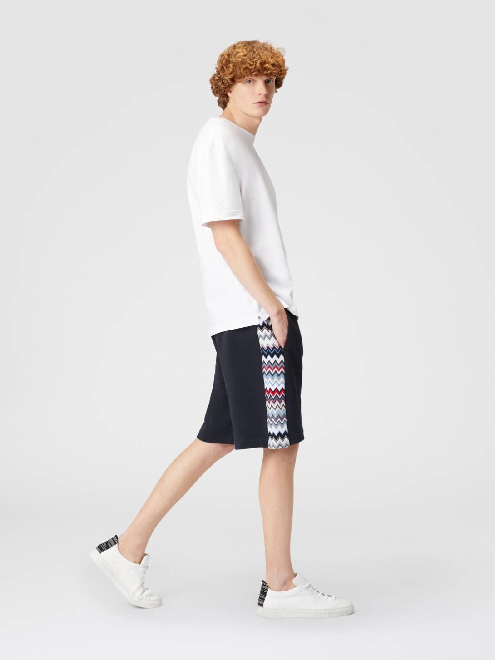 Missoni Shorts in cotone con inserti chevron Negozi Online