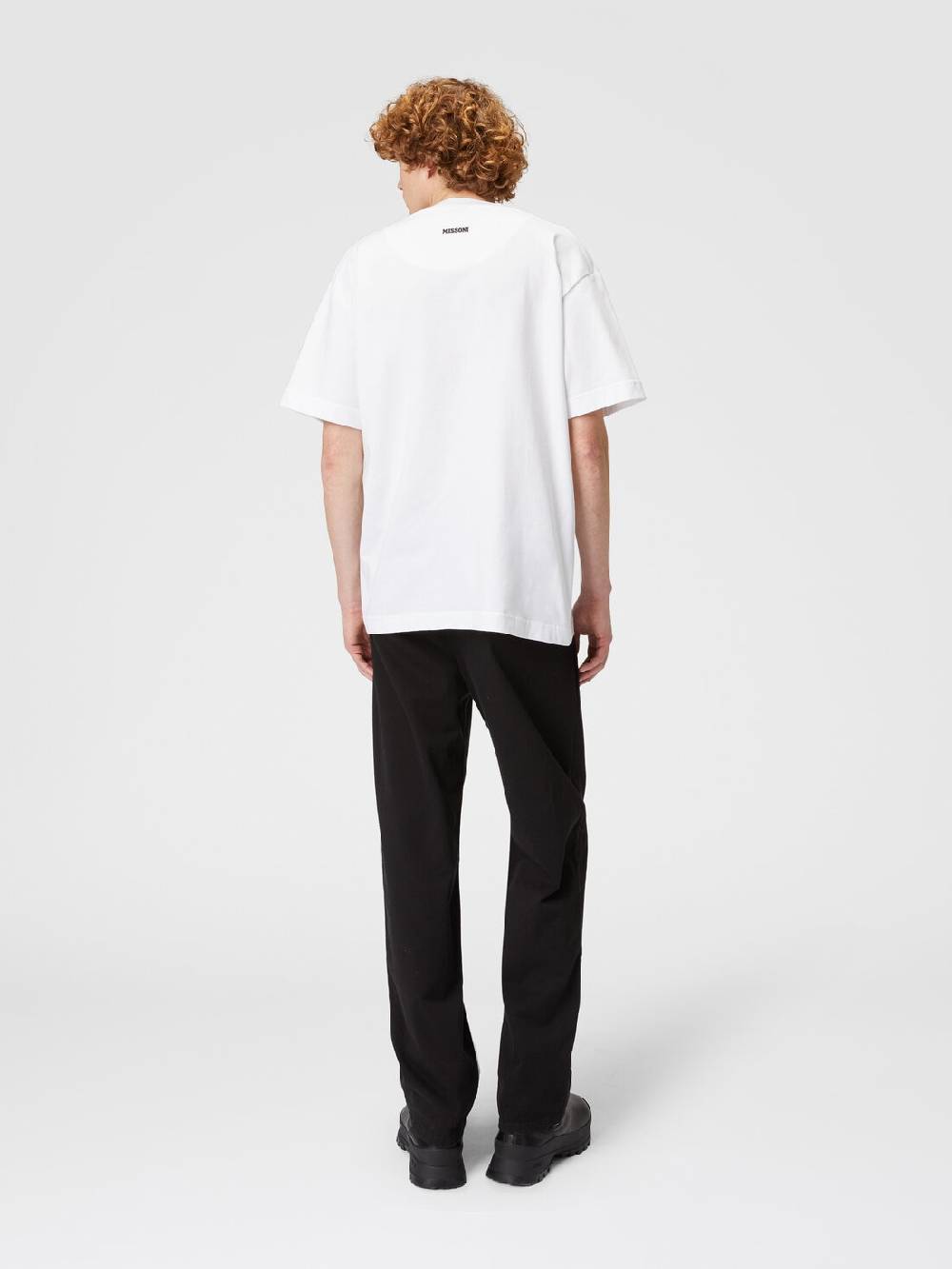Missoni T-shirt in jersey di cotone con ricamo zig zag Acquista Ora