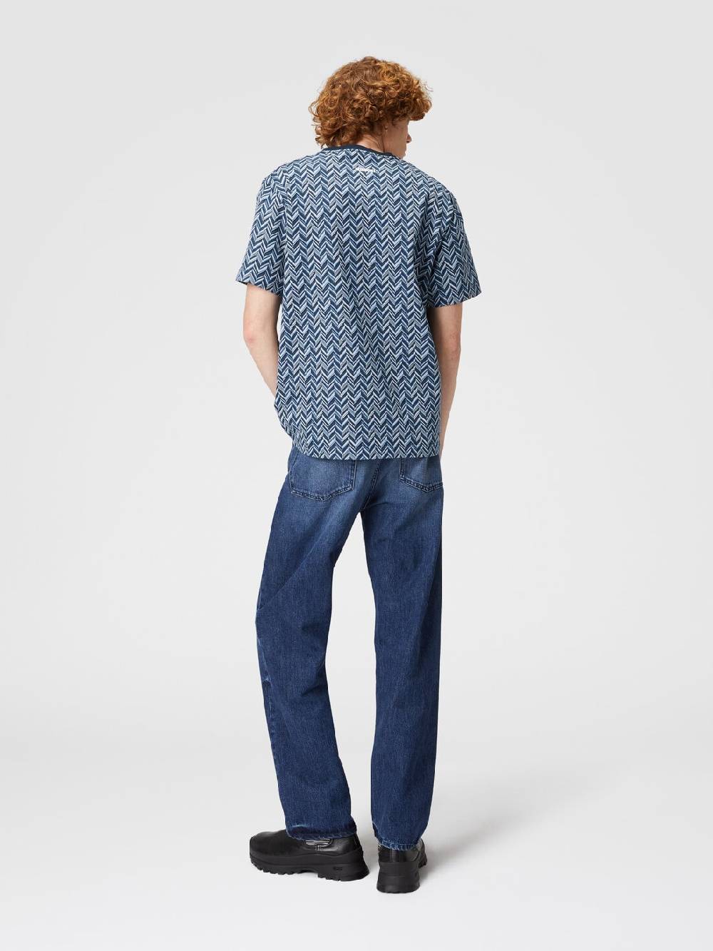 Missoni T-shirt in jersey di cotone jacquard zig zag Promozione Limitata