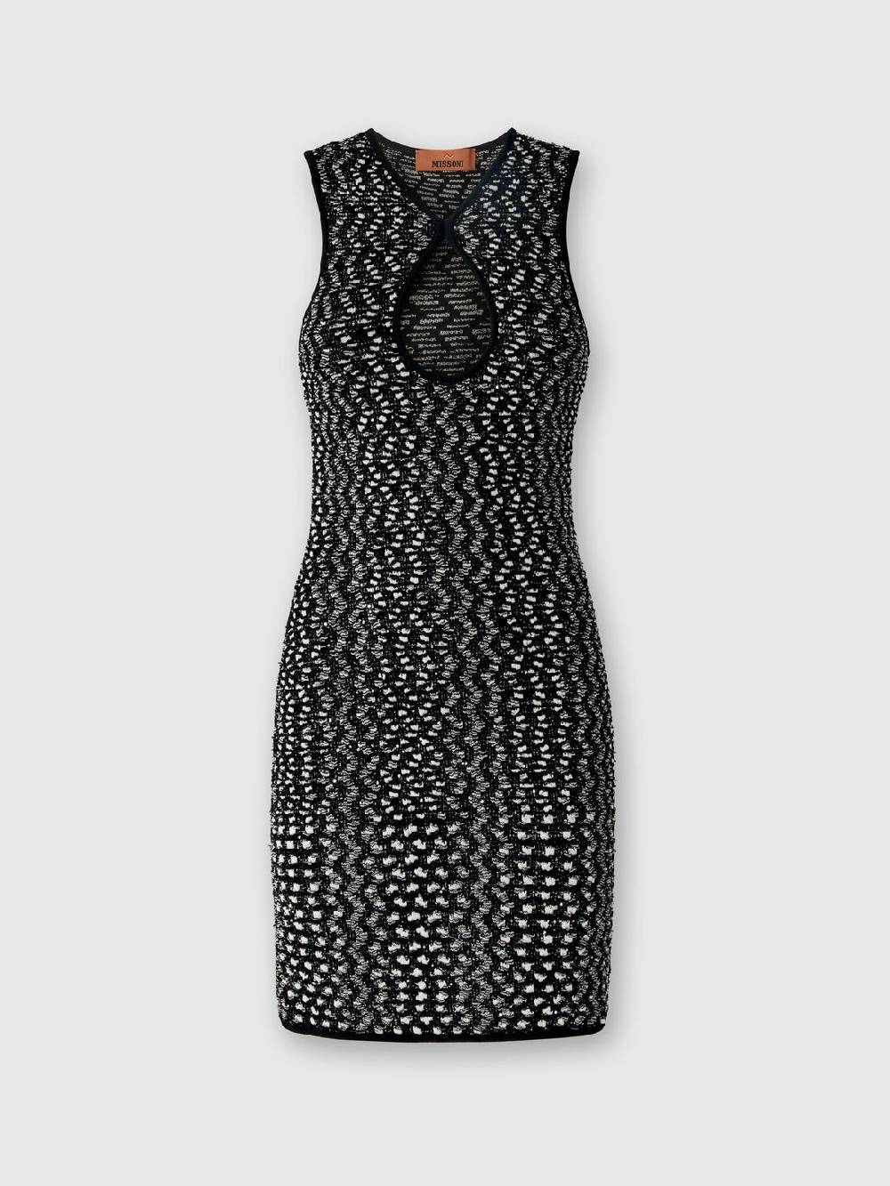 Missoni Mini-abito senza maniche zig zag con paillettes Shopping Online