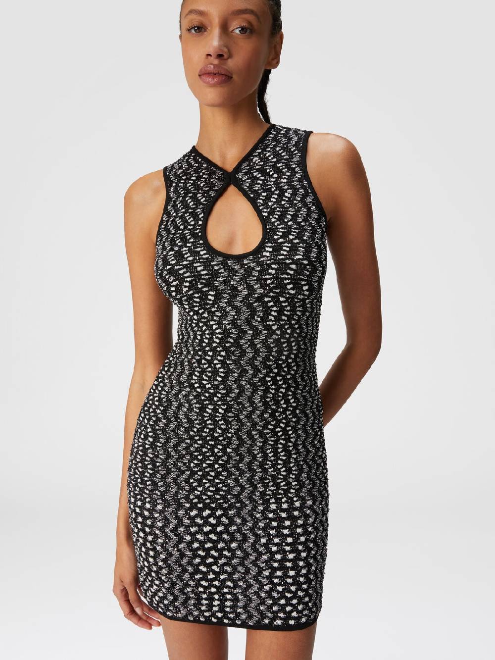 Missoni Mini-abito senza maniche zig zag con paillettes Shopping Online