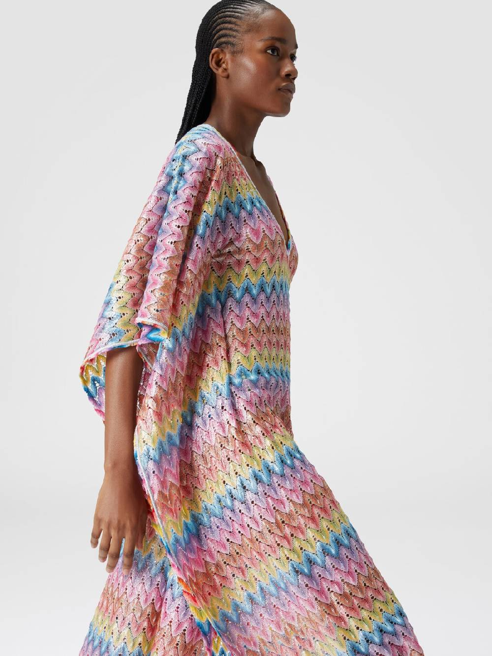 Missoni Caftano copricostume lungo in pizzo spalmato Affare Del Giorno