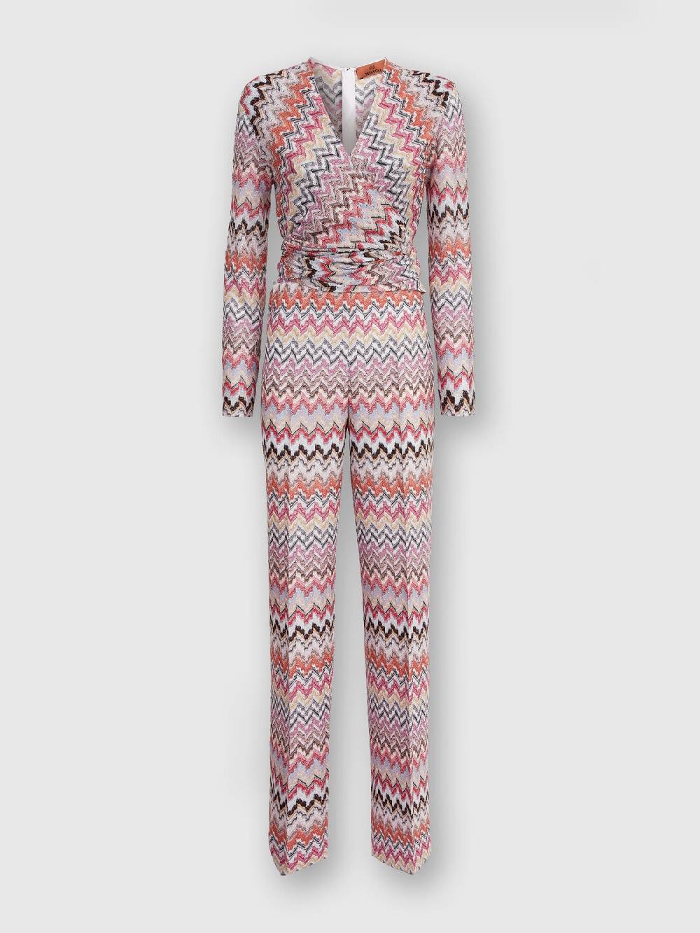 Missoni Tuta lunga in viscosa lamé zig zag Novità
