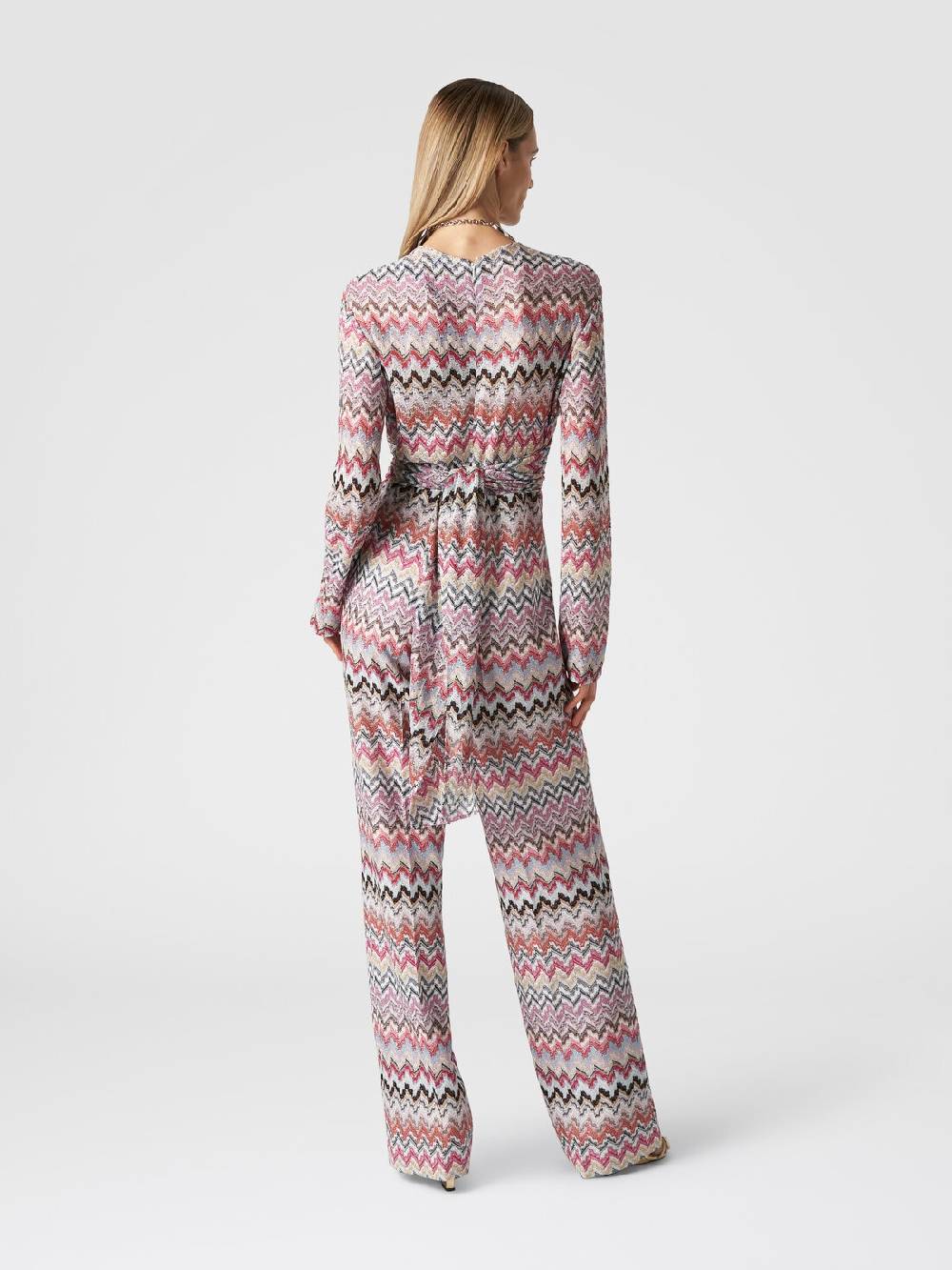Missoni Tuta lunga in viscosa lamé zig zag Novità