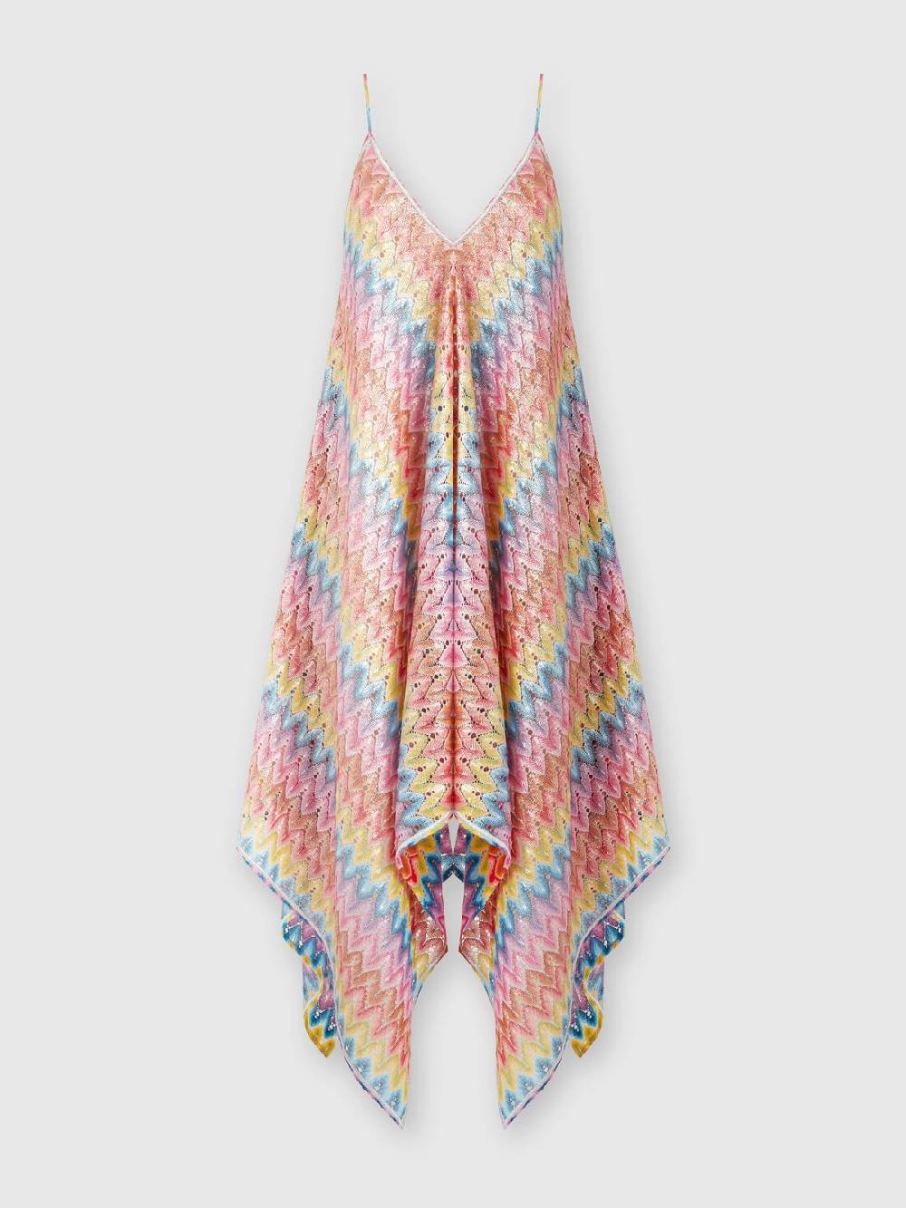 Missoni Abito copricostume a foulard in pizzo spalmato Vendita Calda