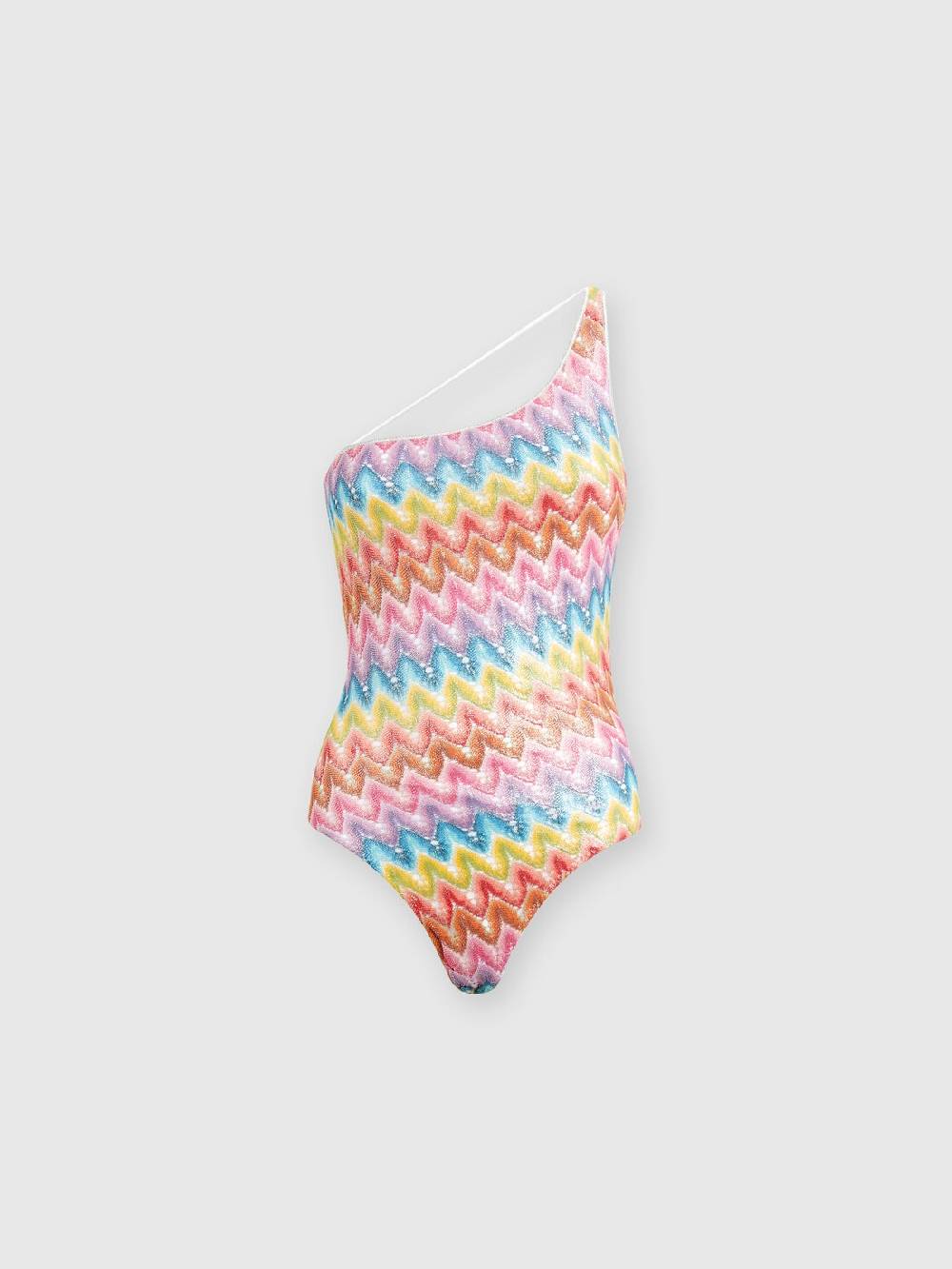 Missoni Costume intero monospalla in pizzo spalmato Vendite Flash