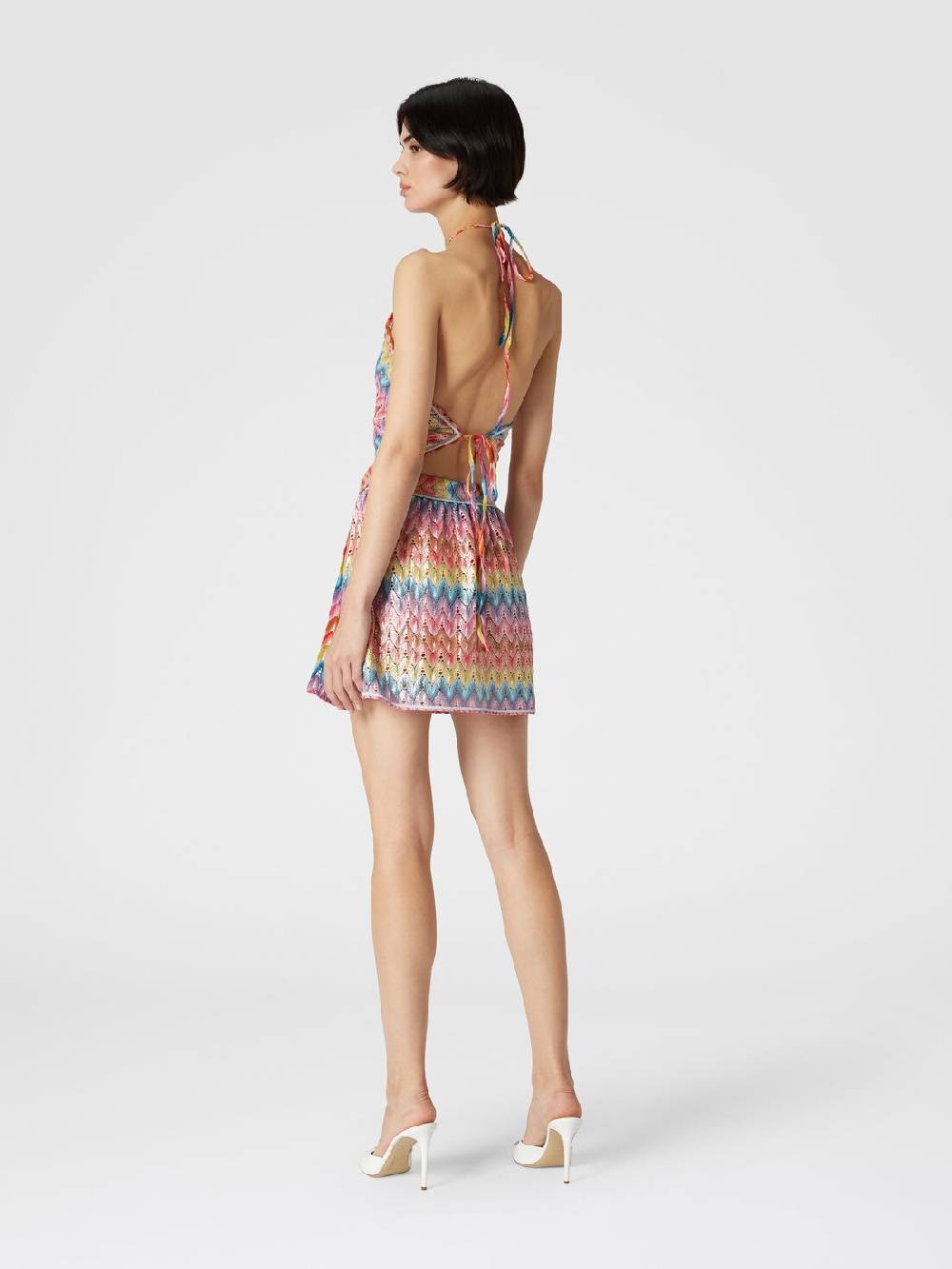 Missoni Top a fazzoletto in pizzo di misto cotone spalmato Negozio