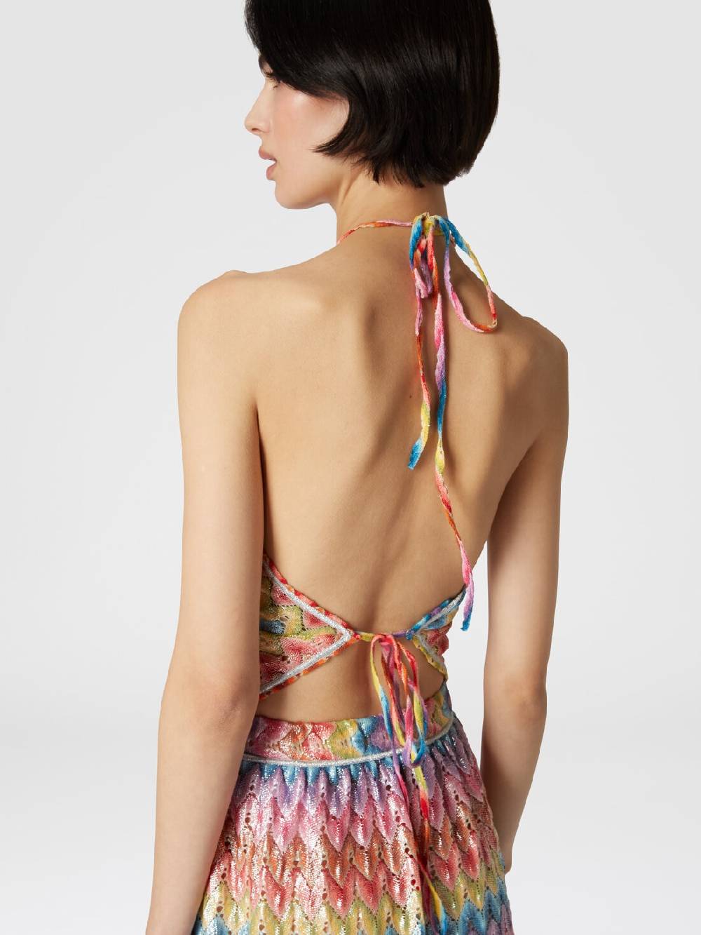 Missoni Top a fazzoletto in pizzo di misto cotone spalmato Negozio