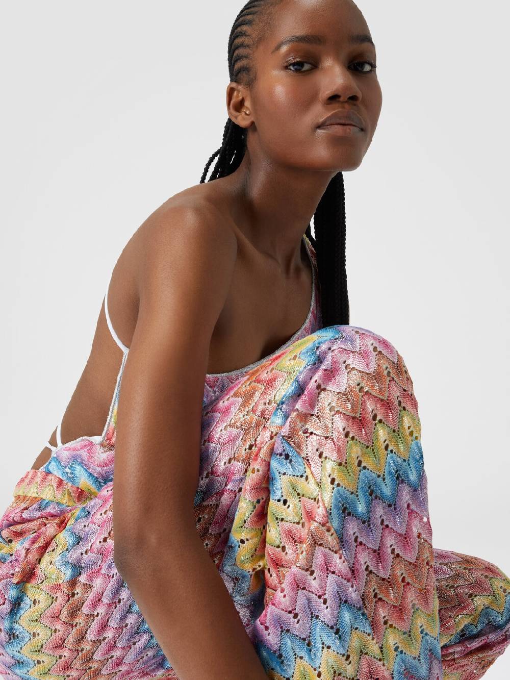 Missoni Pantaloni in pizzo di misto cotone spalmato In Saldo
