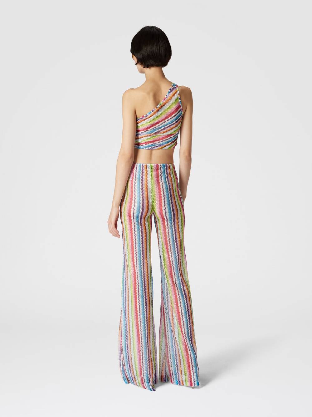 Missoni Crop top monospalla con arricciatura laterale 2025