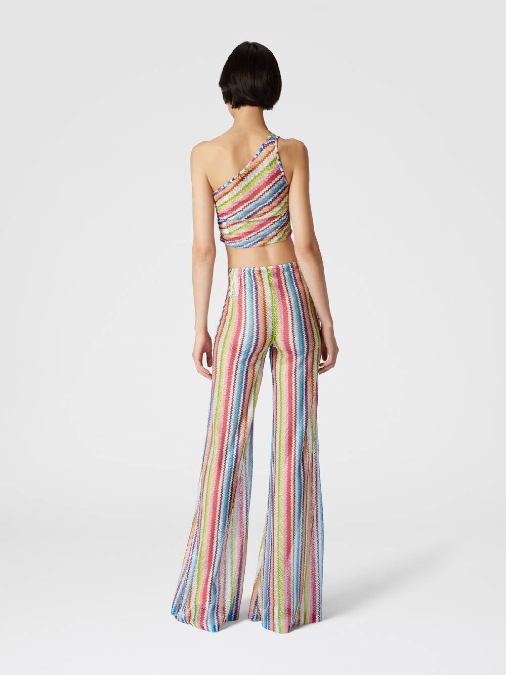 Missoni Pantaloni copricostume a vista bassa stampa zig zag Italy