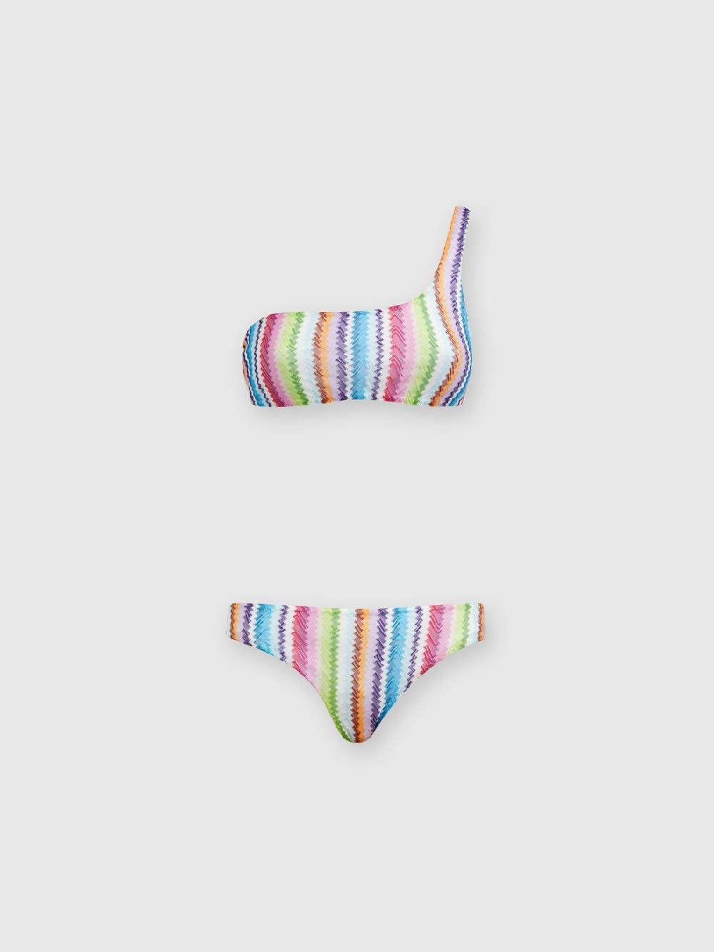 Missoni Bikini monospalla stampa zig zag Italia