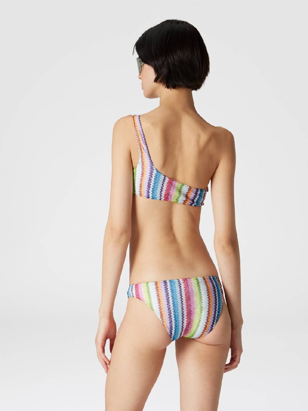 Missoni Bikini monospalla stampa zig zag Italia
