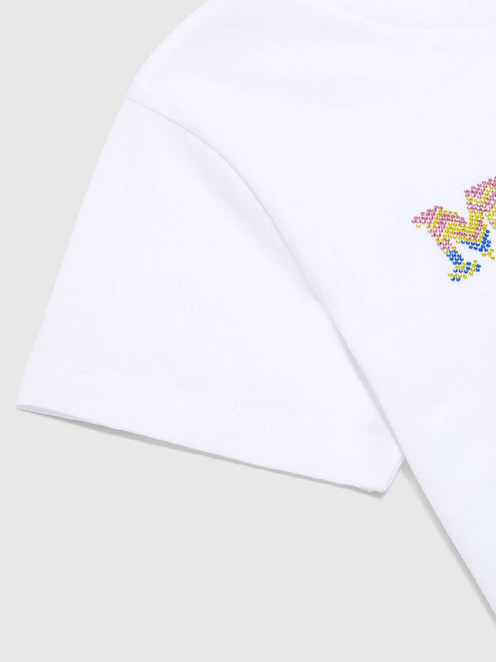 Missoni T-shirt in jersey di cotone con scritta logo chevron Qualità