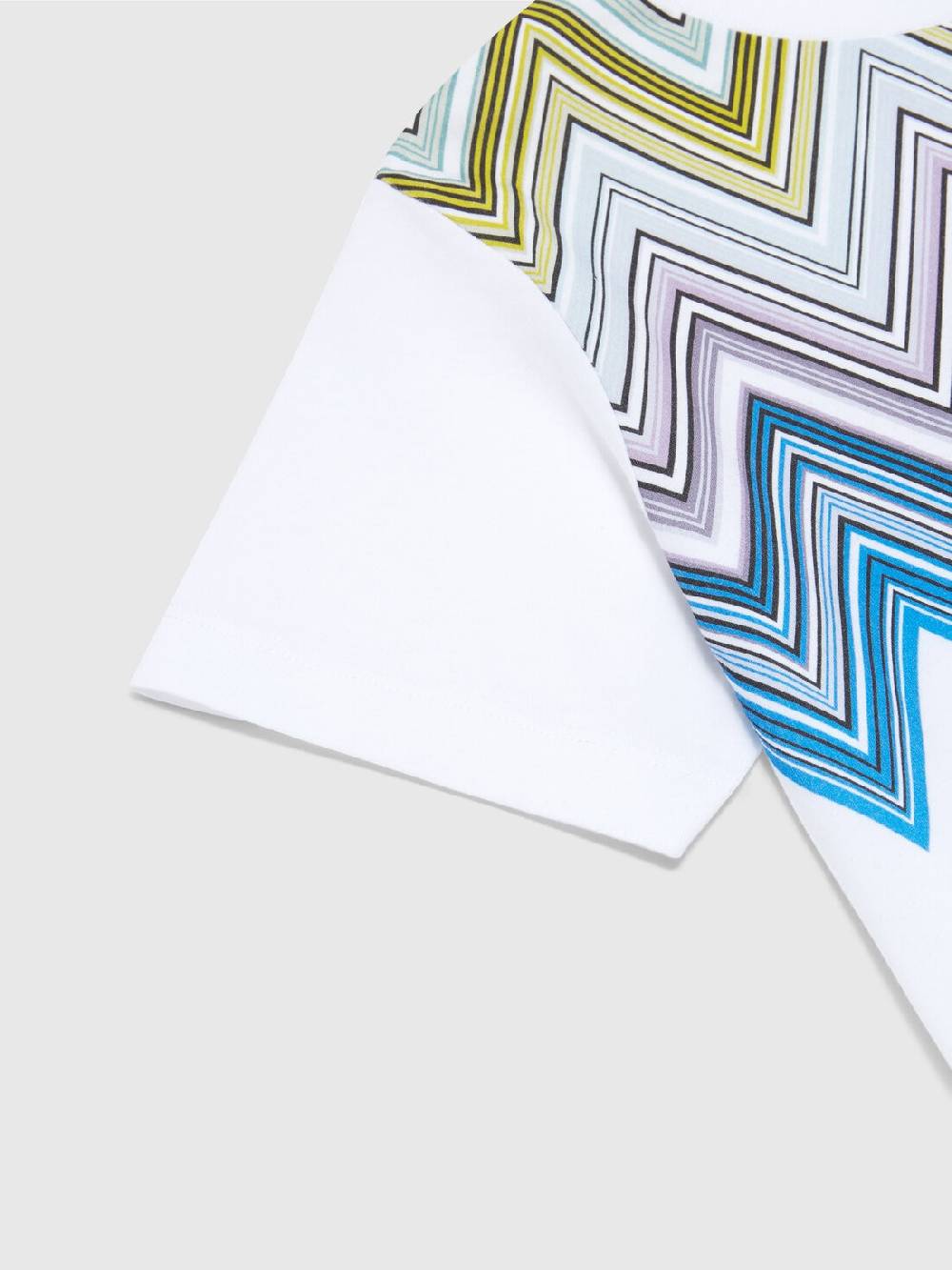 Missoni T-shirt a maniche corte in cotone con stampa chevron Spedizione Gratuita