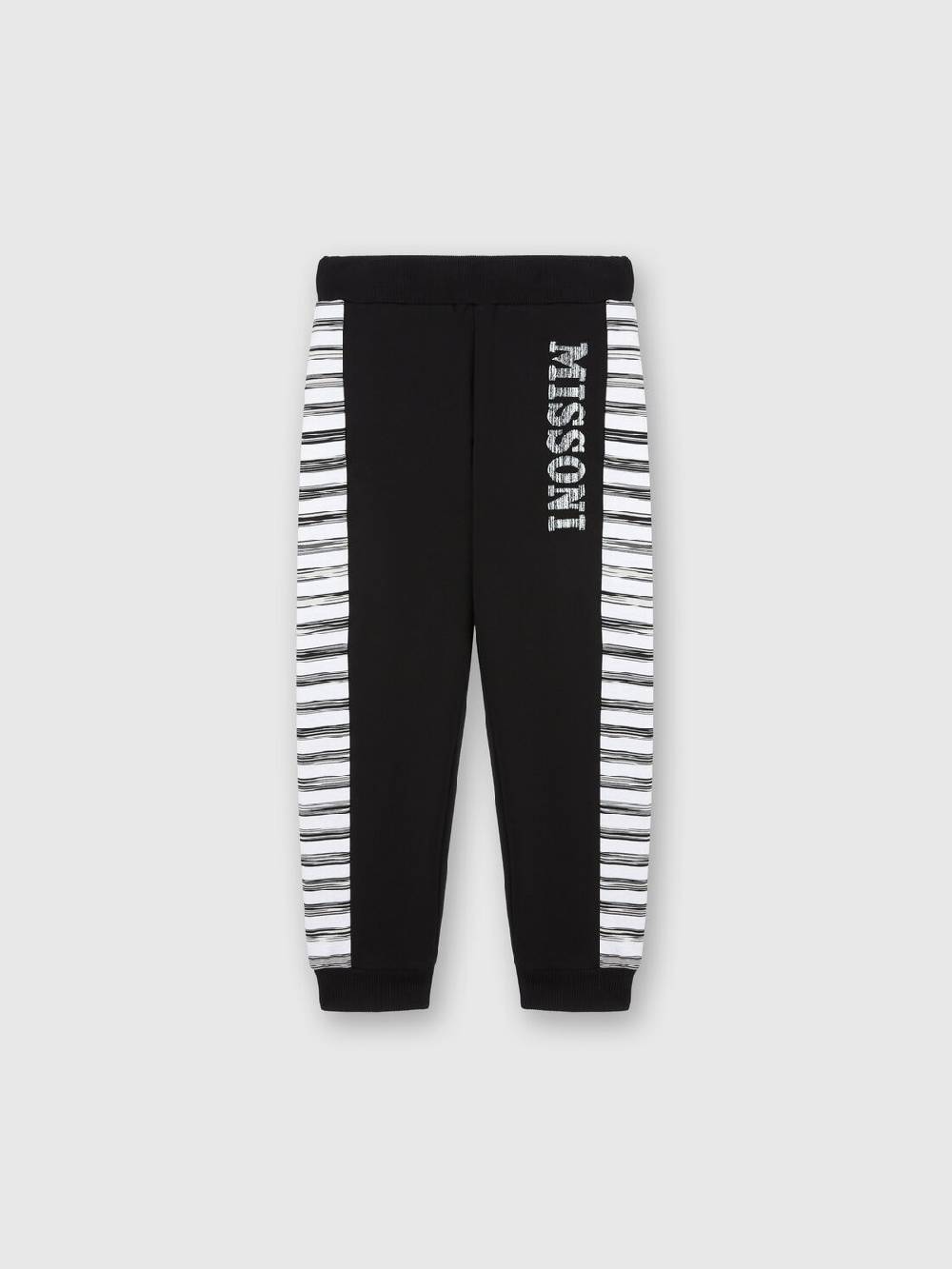 Missoni Joggers in cotone con inserti fiammati Pezzi Unici