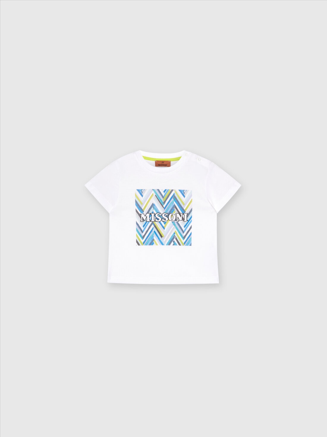 Missoni T-shirt in jersey di cotone con logo Promozione Limitata