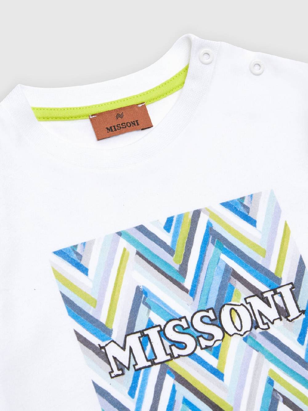 Missoni T-shirt in jersey di cotone con logo Promozione Limitata
