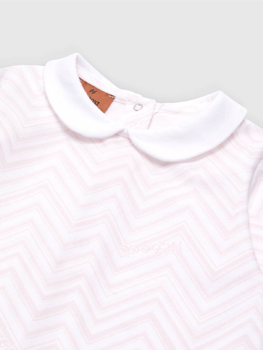 Missoni Set due pezzi con tutina e zuccotto in cotone zig zag Qualità Garantita