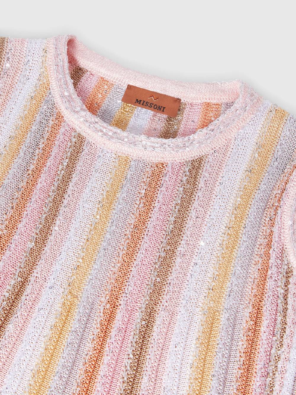 Missoni Top senza maniche in maglia di viscosa plissée con paillettes Negozi Online