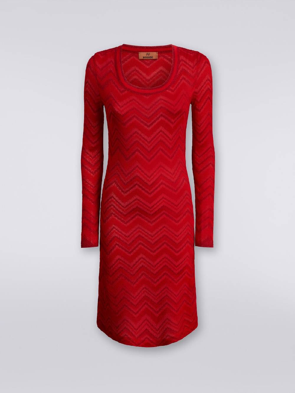 Missoni Abito in maglia zig zag tonale con lurex Consegna Veloce
