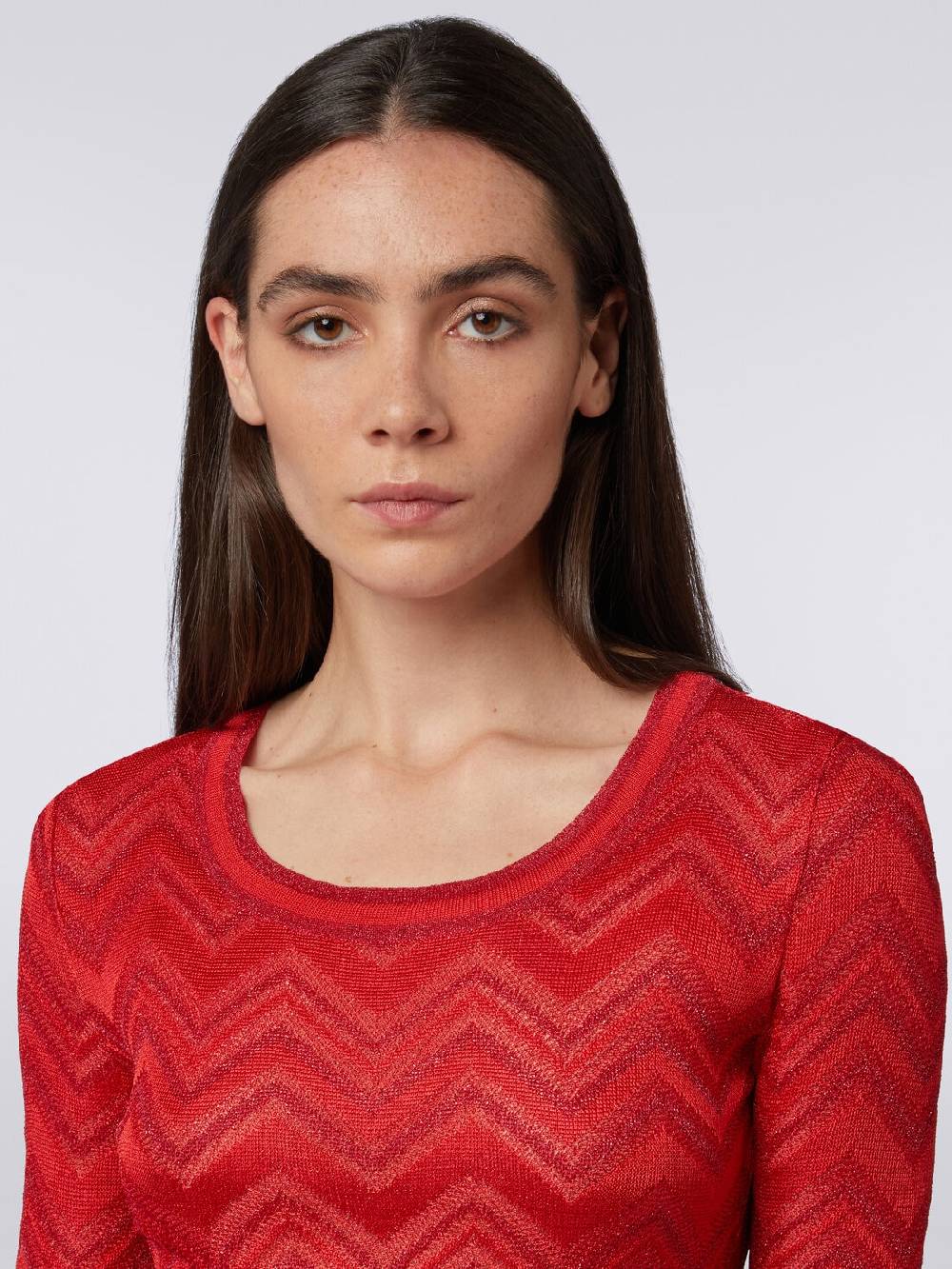 Missoni Abito in maglia zig zag tonale con lurex Consegna Veloce