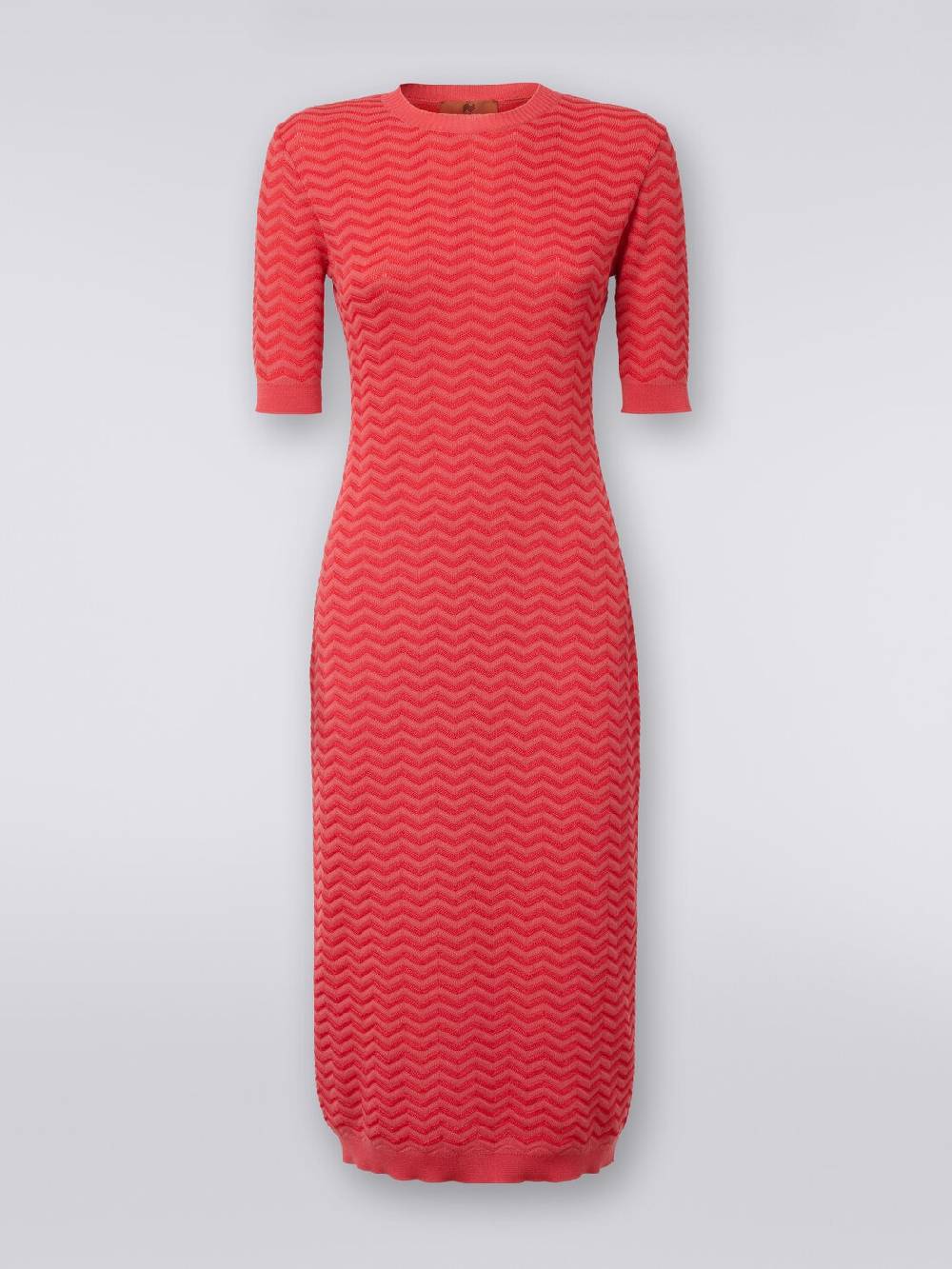Missoni Abito longuette girocollo in maglia chevron Shopping Online